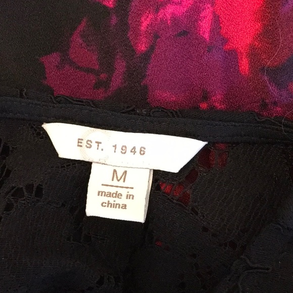 EST 1946 Brand Flowy Black Floral Print Mini Dress - Picture 8 of 8